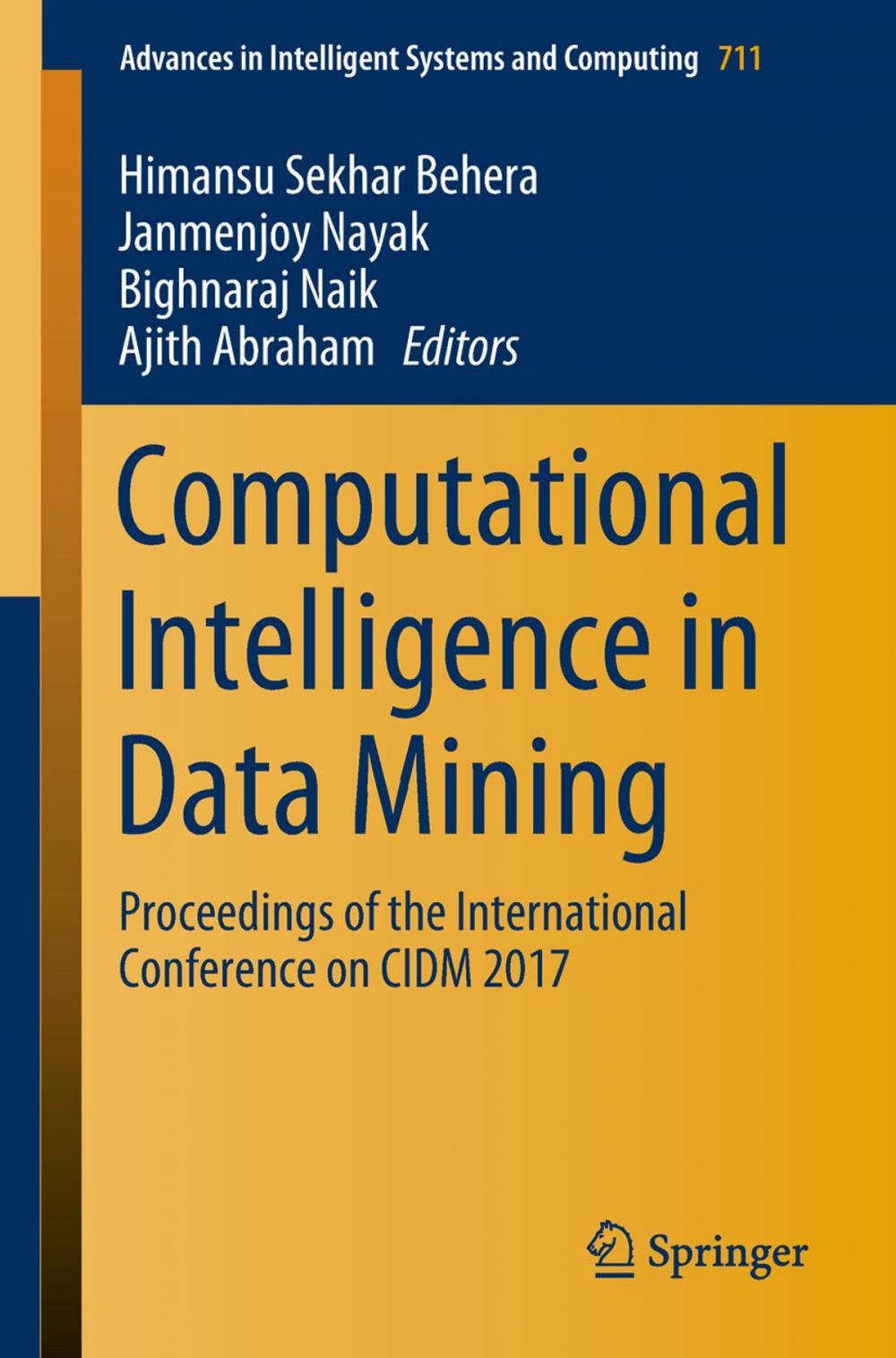 Big bigCover of Computational Intelligence in Data Mining