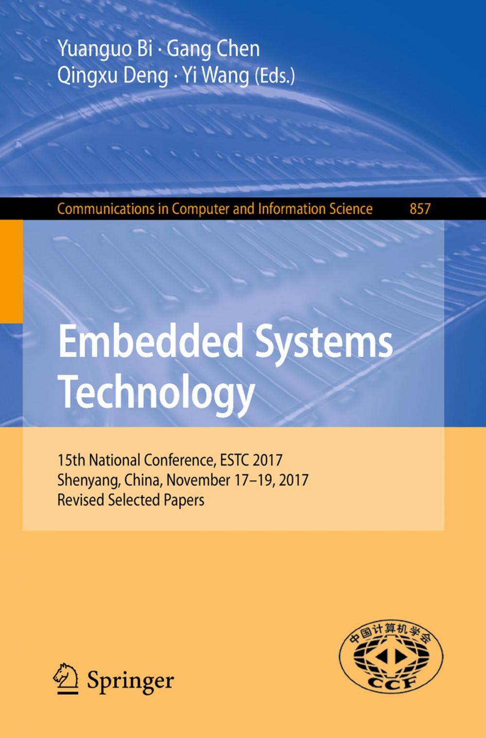 Big bigCover of Embedded Systems Technology