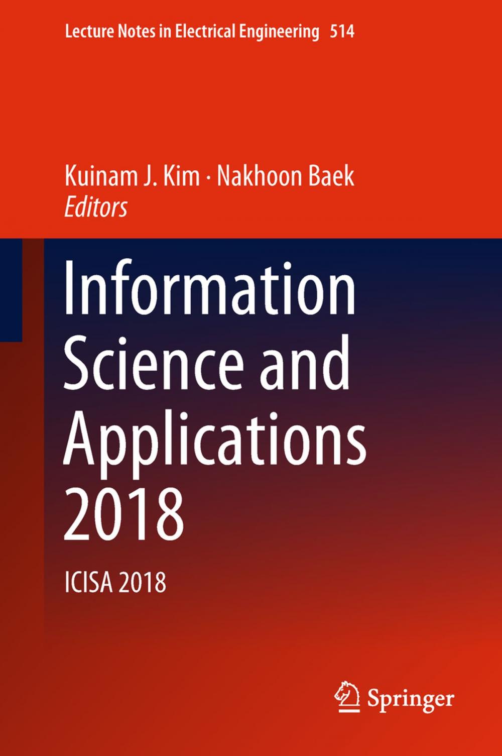 Big bigCover of Information Science and Applications 2018