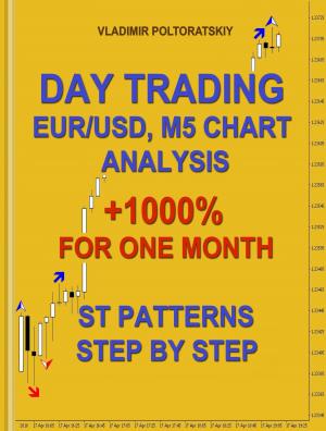 Cover of Day Trading EUR/USD, M5 Chart Analysis +1000% for One Month ST Patterns Step by Step