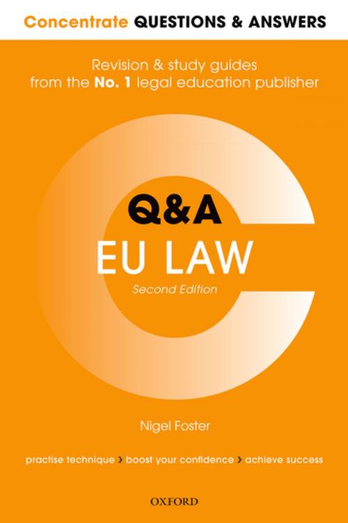 Cover of the book Concentrate Questions and Answers EU Law by Nigel Foster, OUP Oxford