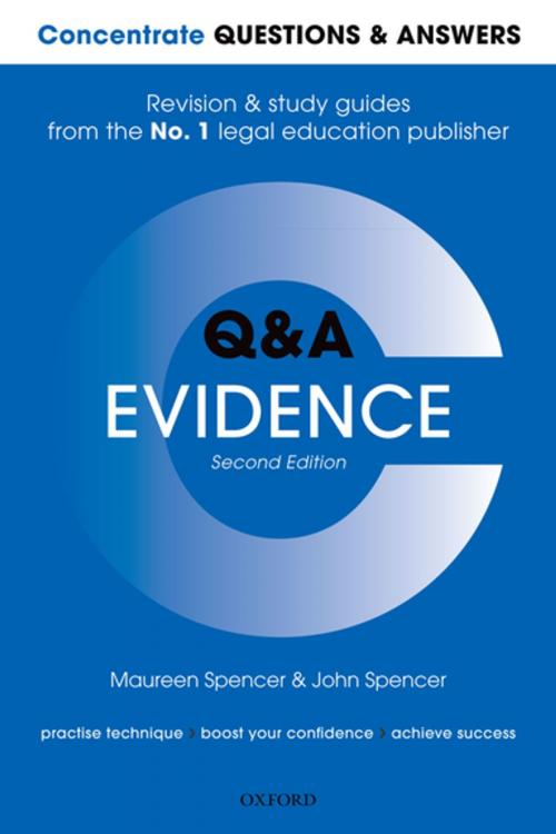 Cover of the book Concentrate Questions and Answers Evidence by Maureen Spencer, John Spencer, OUP Oxford