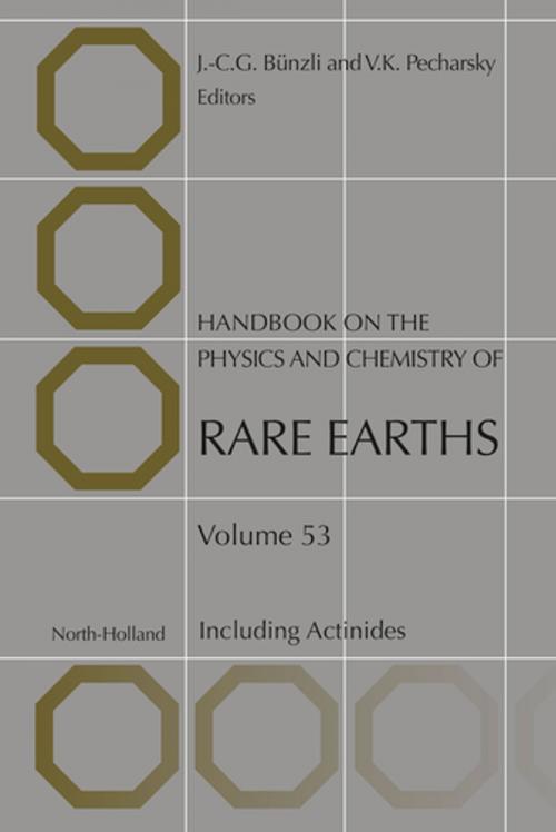 Cover of the book Handbook on the Physics and Chemistry of Rare Earths by Vitalij K. Pecharsky, Jean-Claude G. Bunzli, Diploma in chemical engineering (EPFL, 1968)PhD in inorganic chemistry (EPFL 1971), Elsevier Science