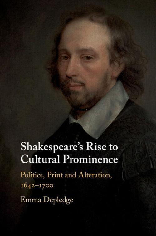 Cover of the book Shakespeare's Rise to Cultural Prominence by Emma Depledge, Cambridge University Press