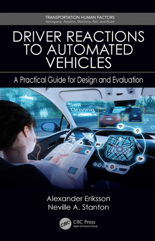 Cover of the book Driver Reactions to Automated Vehicles by Alexander Eriksson, Neville A. Stanton, CRC Press