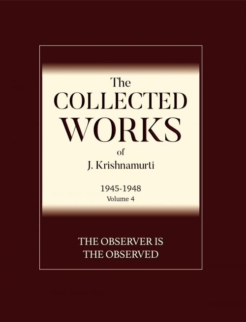 Cover of the book The Observer Is The Observed by J. Krishnamurti, Krishnamurti Foundation America