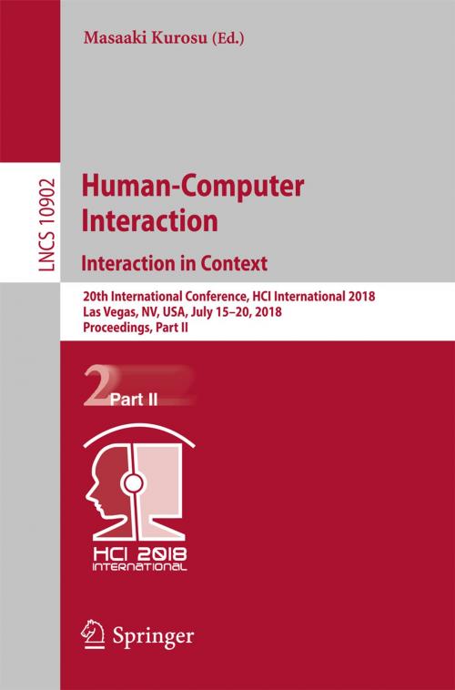 Cover of the book Human-Computer Interaction. Interaction in Context by , Springer International Publishing