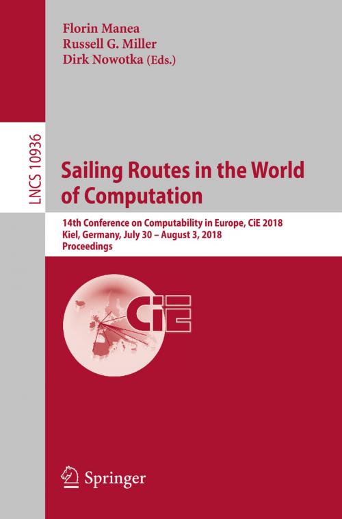 Cover of the book Sailing Routes in the World of Computation by , Springer International Publishing