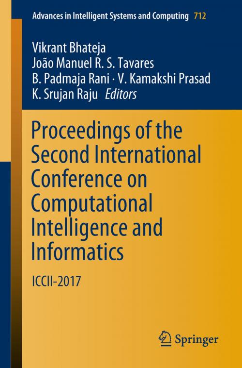 Cover of the book Proceedings of the Second International Conference on Computational Intelligence and Informatics by , Springer Singapore