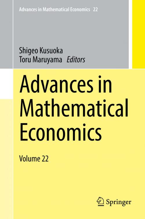 Cover of the book Advances in Mathematical Economics by , Springer Singapore