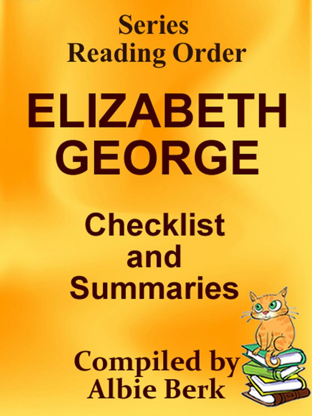 Big bigCover of Elizabeth George: Series Reading Order - with Summaries & Checklist