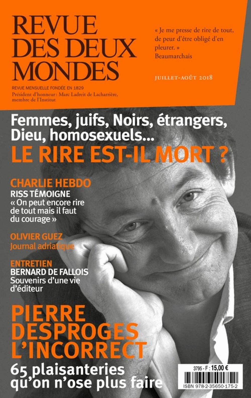 Big bigCover of Revue des Deux Mondes juillet août 2018