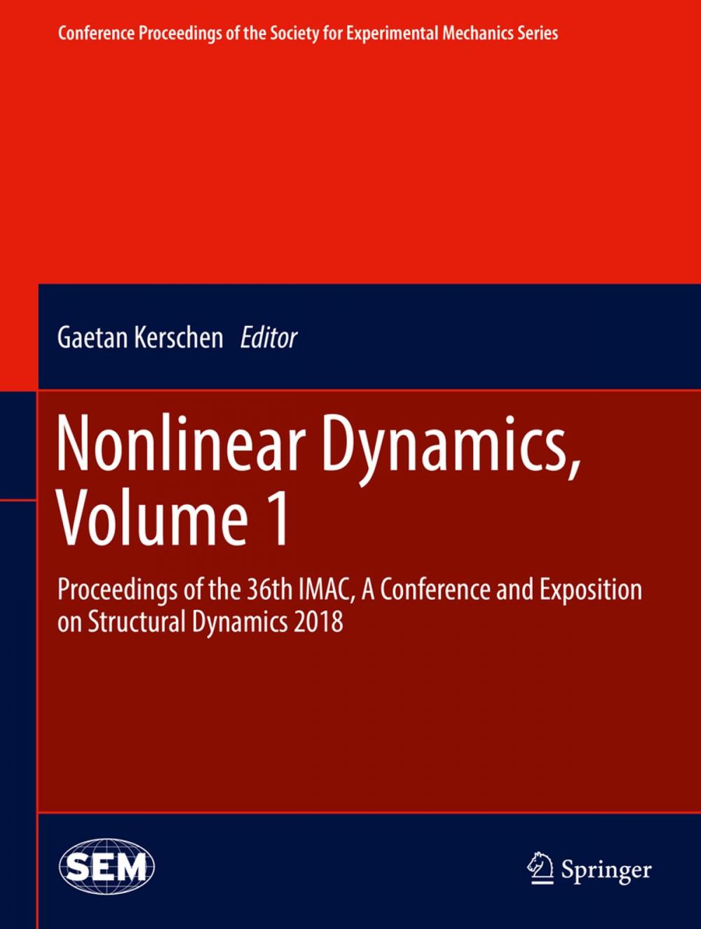 Big bigCover of Nonlinear Dynamics, Volume 1