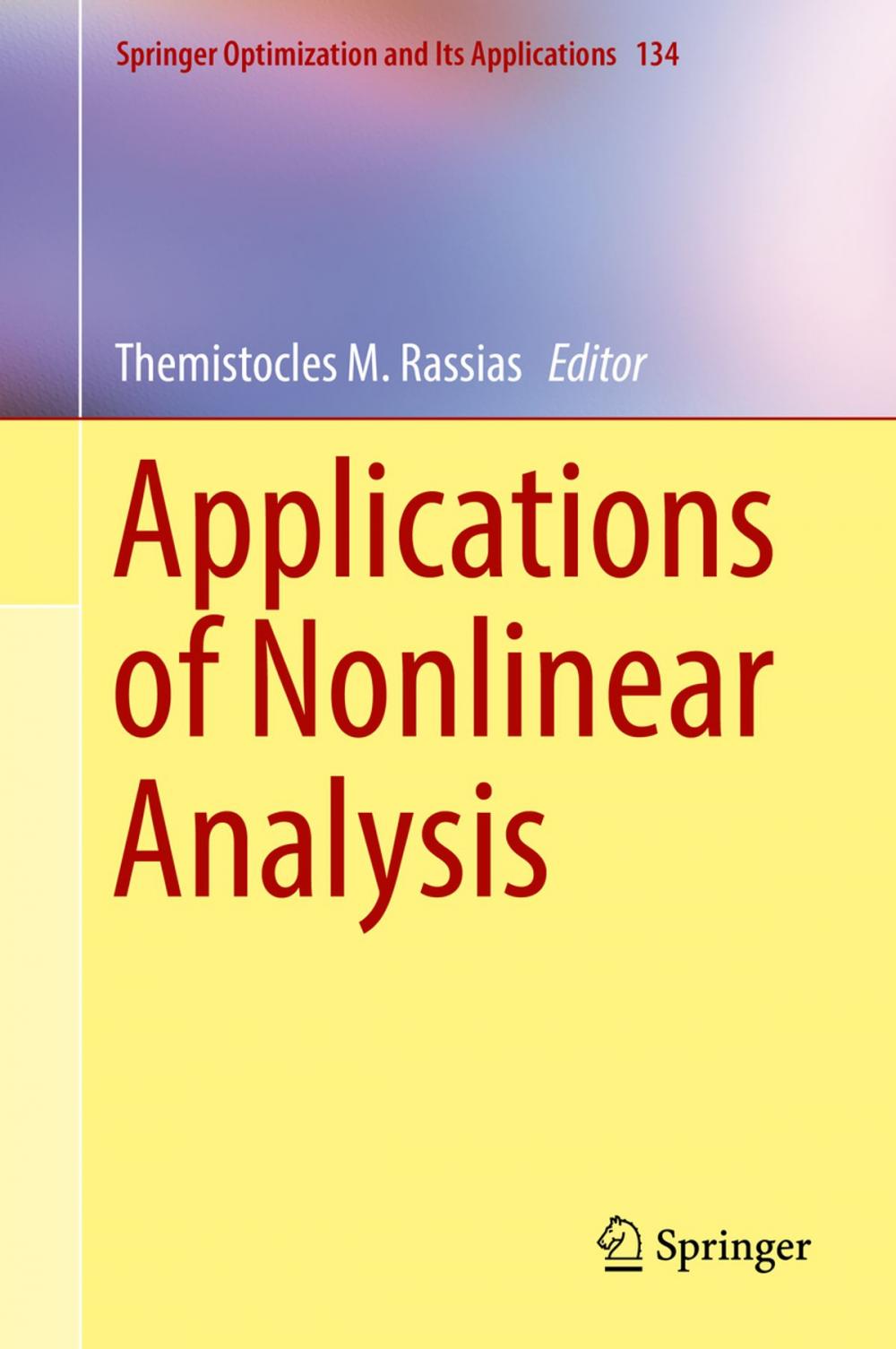 Big bigCover of Applications of Nonlinear Analysis