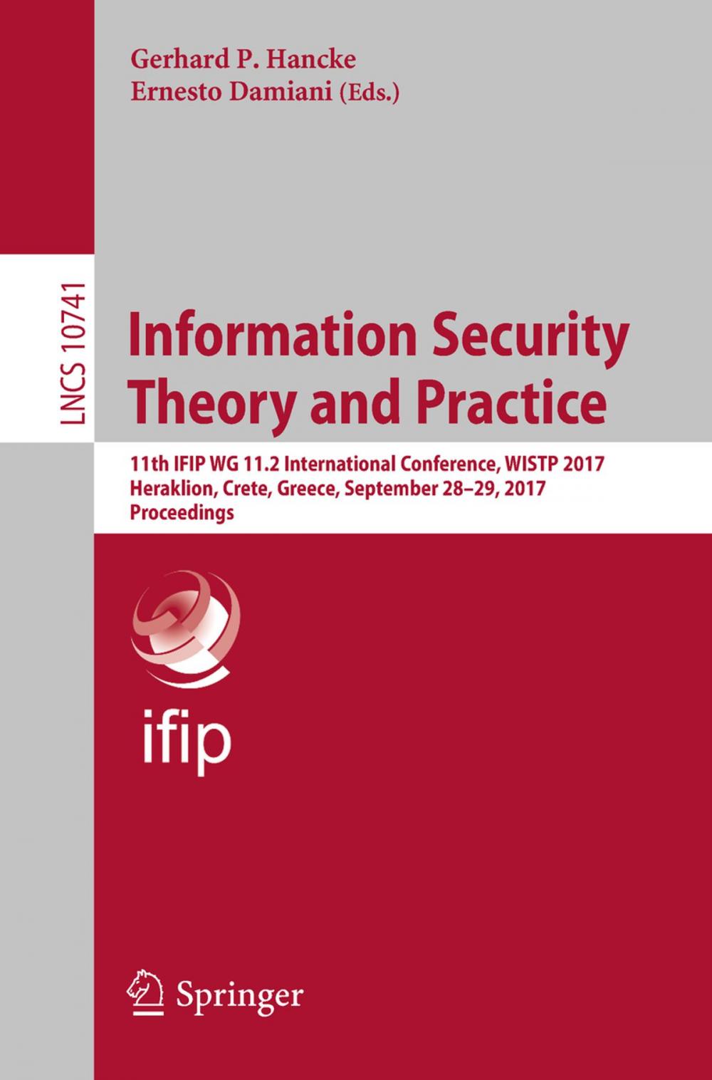 Big bigCover of Information Security Theory and Practice