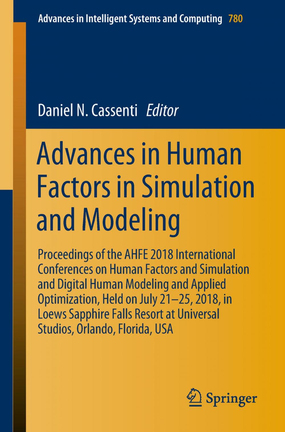 Big bigCover of Advances in Human Factors in Simulation and Modeling