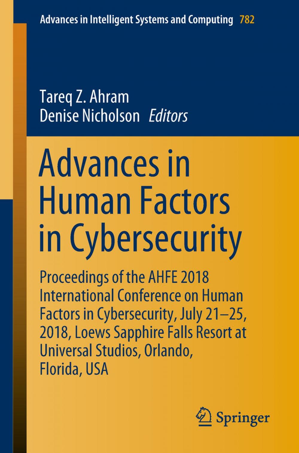 Big bigCover of Advances in Human Factors in Cybersecurity