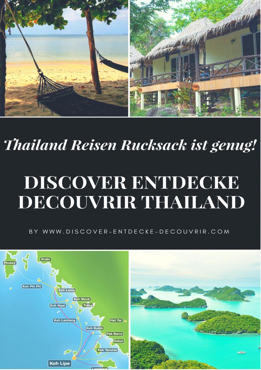 Big bigCover of DISCOVER ENTDECKE DECOUVRIR THAILAND