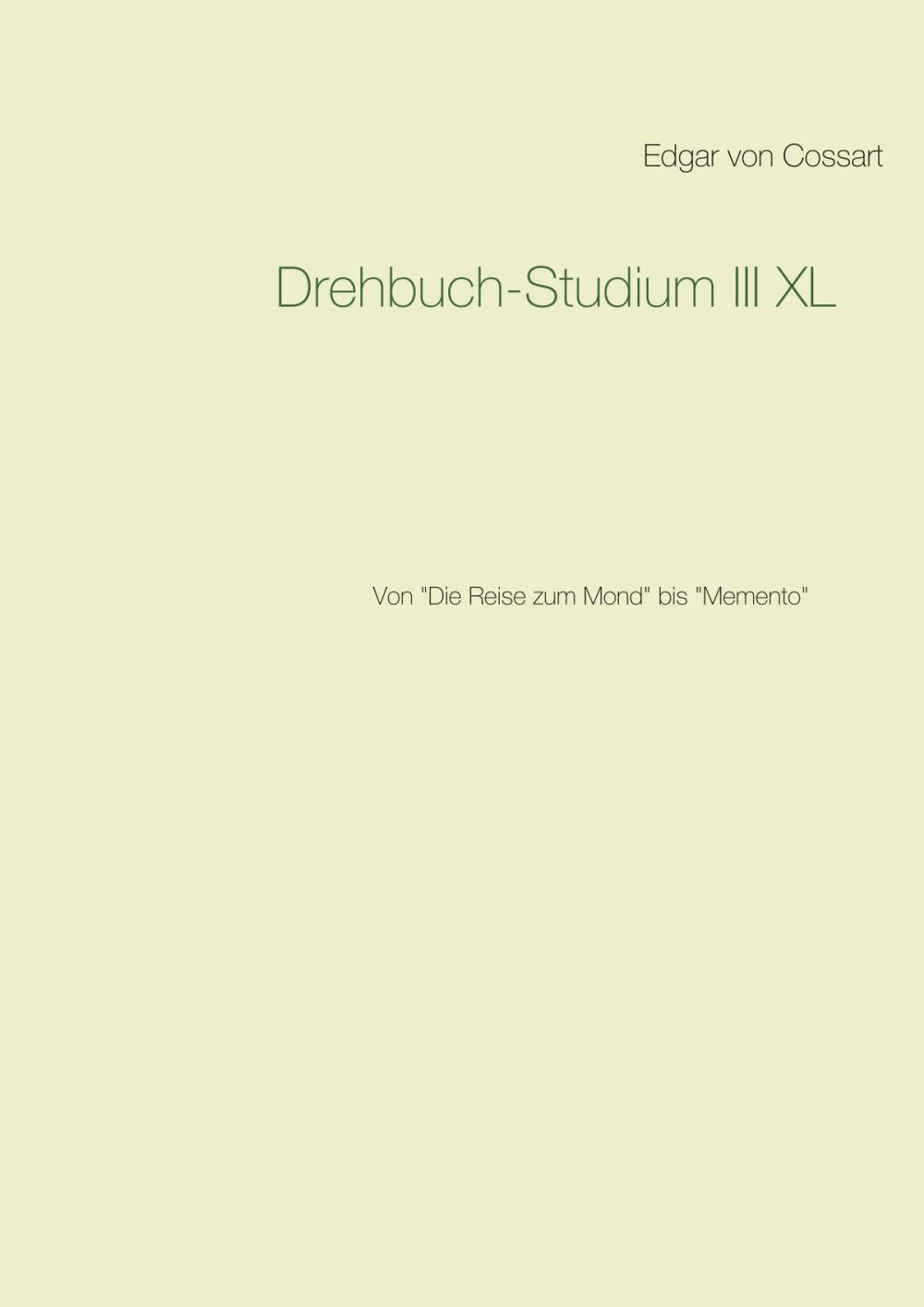 Big bigCover of Drehbuch-Studium III XL