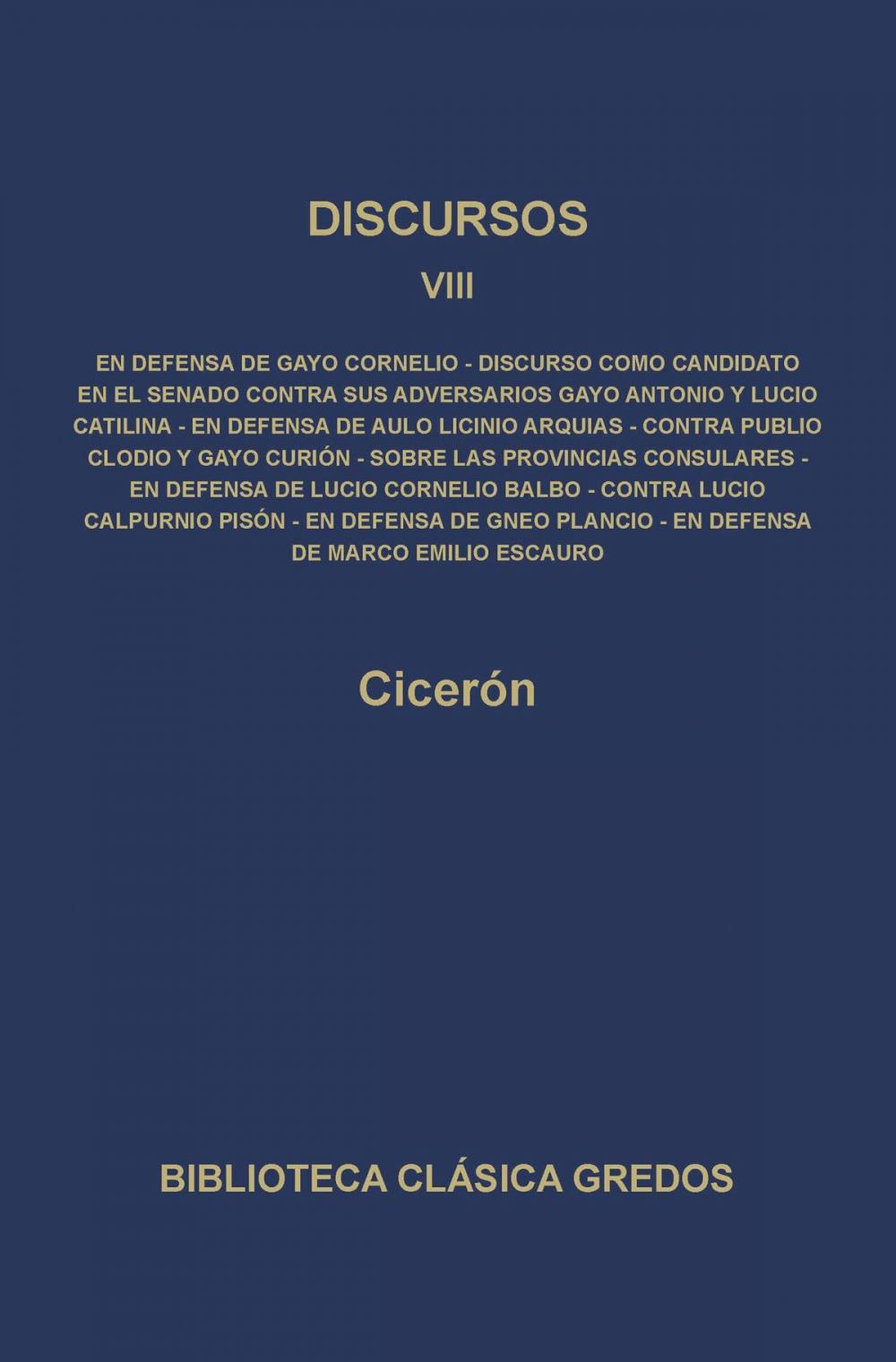 Big bigCover of Discursos VIII