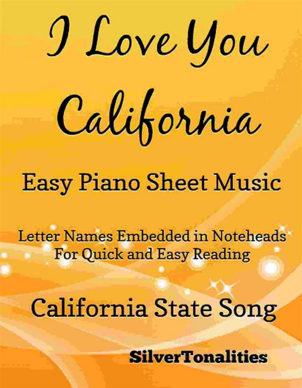 Big bigCover of I Love You California Easy Piano Sheet Music