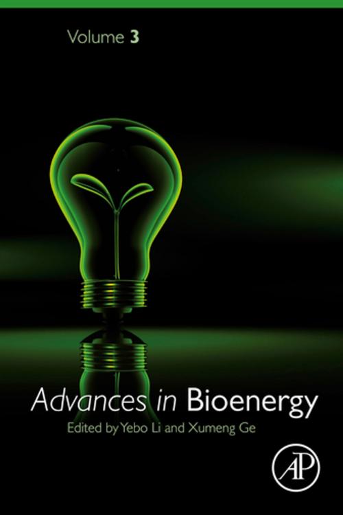 Cover of the book Advances in Bioenergy by Yebo Li, Xumeng Ge, Elsevier Science