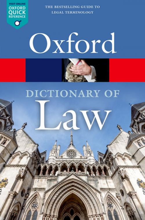 Cover of the book A Dictionary of Law by , OUP Oxford