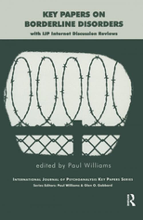 Cover of the book Key Papers on Borderline Disorders by Paul Williams, Taylor and Francis