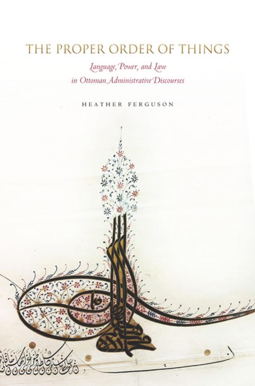 Cover of the book The Proper Order of Things by Heather L. Ferguson, Stanford University Press