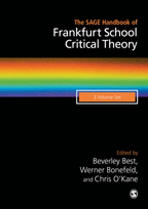 Cover of the book The SAGE Handbook of Frankfurt School Critical Theory by , SAGE Publications