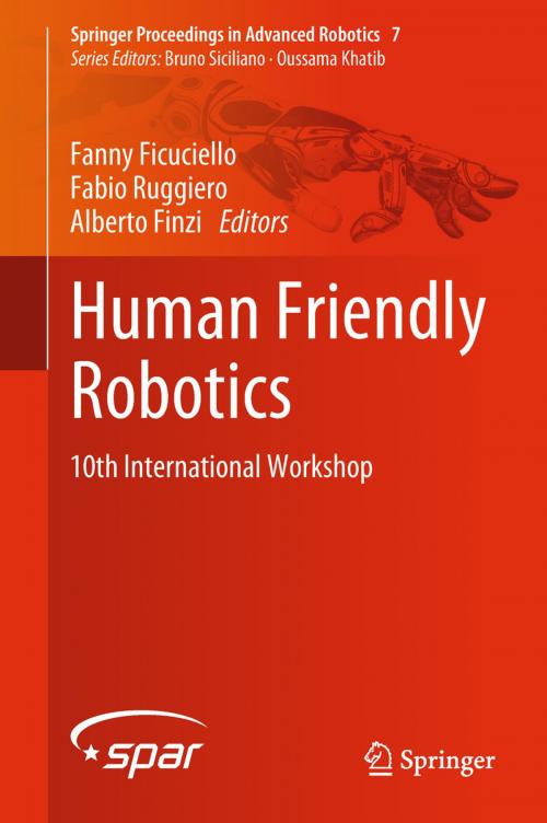 Cover of the book Human Friendly Robotics by , Springer International Publishing