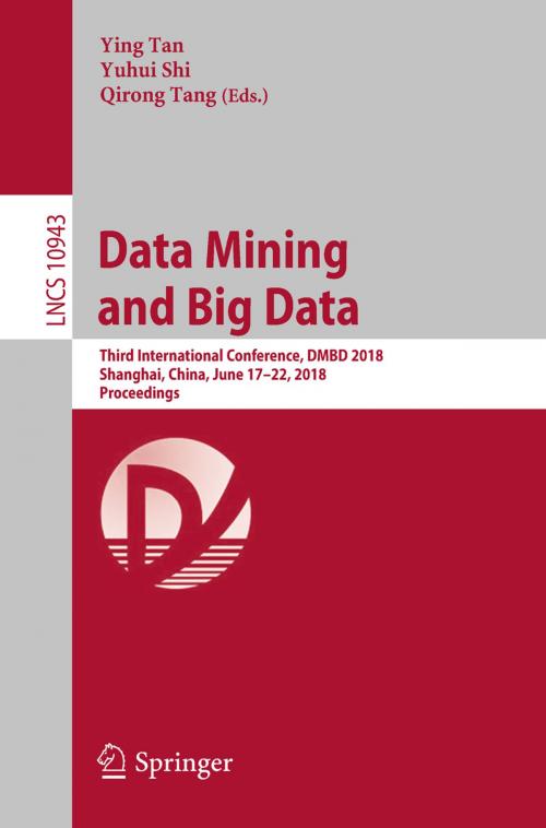 Cover of the book Data Mining and Big Data by , Springer International Publishing