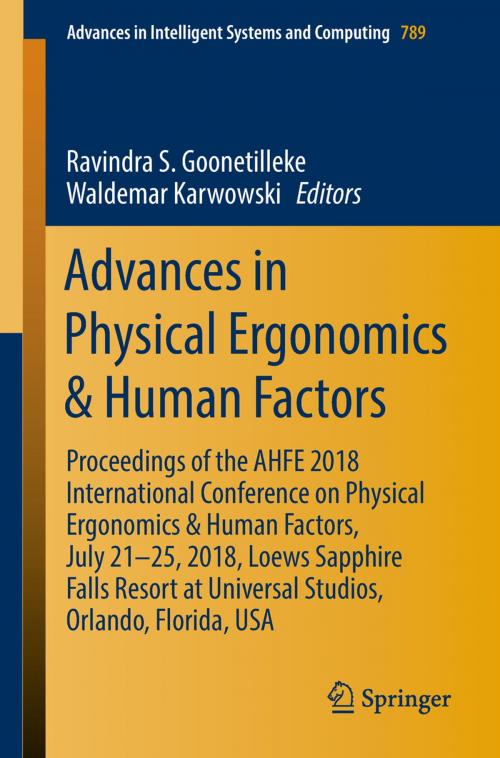 Cover of the book Advances in Physical Ergonomics & Human Factors by , Springer International Publishing