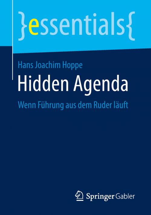 Cover of the book Hidden Agenda by Hans Joachim Hoppe, Springer Fachmedien Wiesbaden