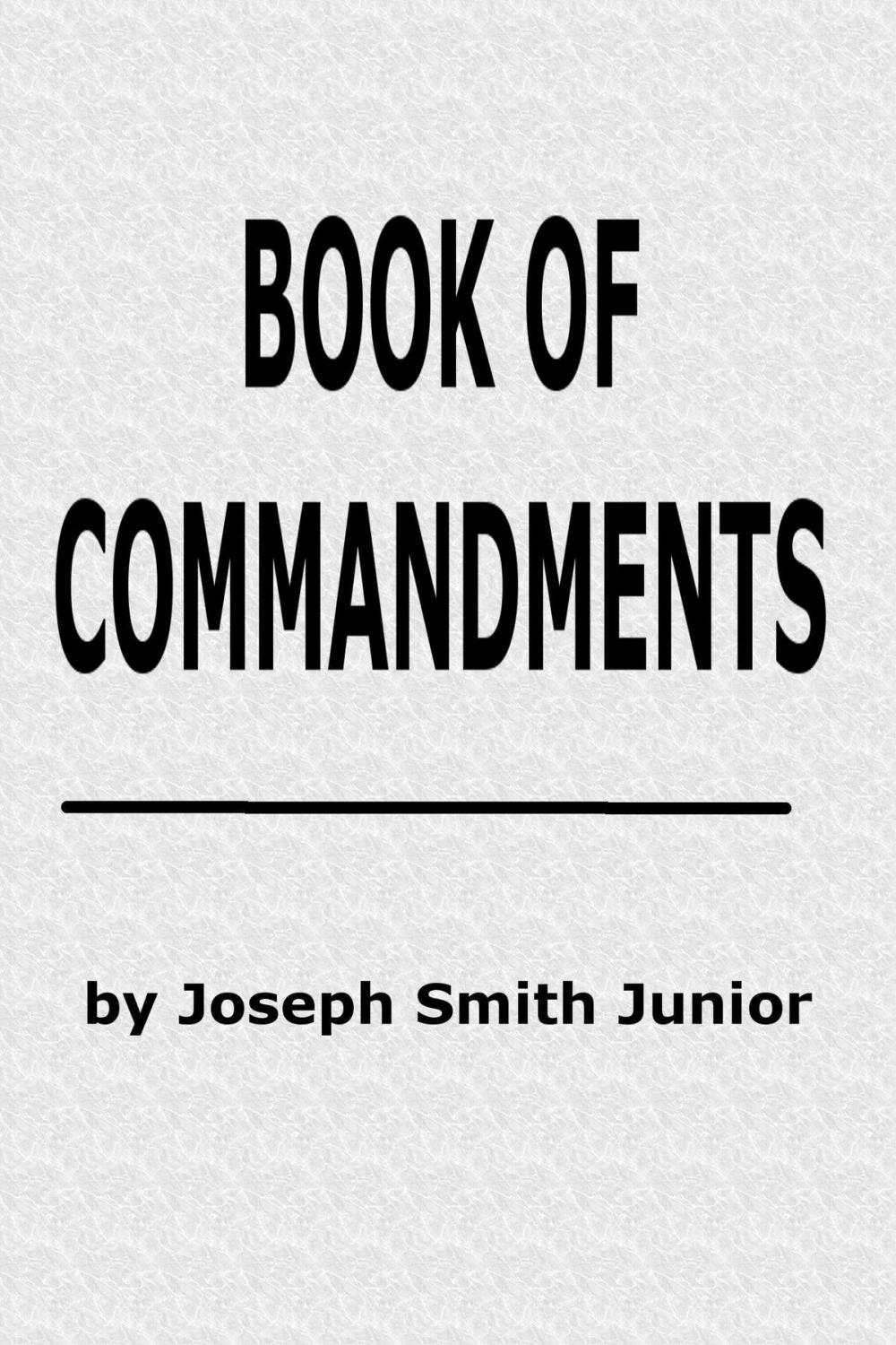 Big bigCover of Book of Commandments