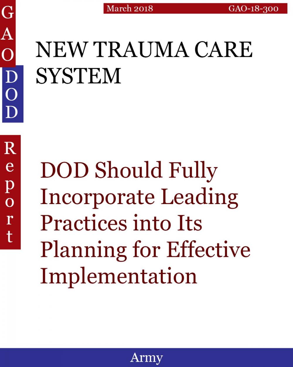 Big bigCover of NEW TRAUMA CARE SYSTEM