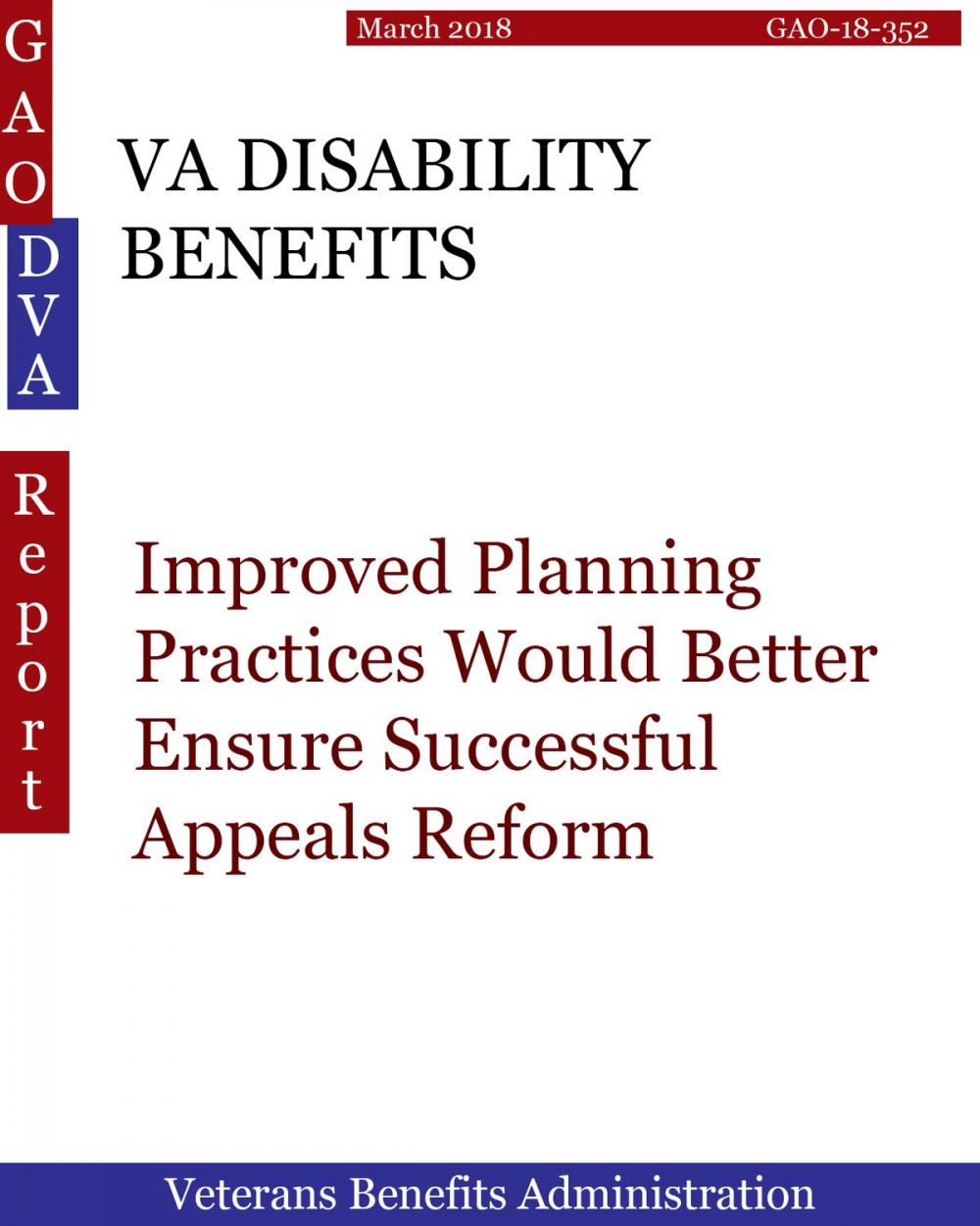 Big bigCover of VA DISABILITY BENEFITS