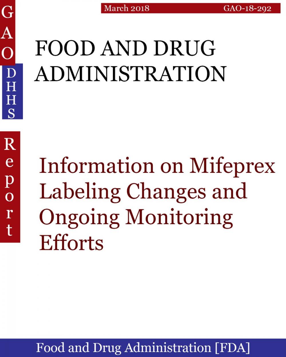 Big bigCover of FOOD AND DRUG ADMINISTRATION