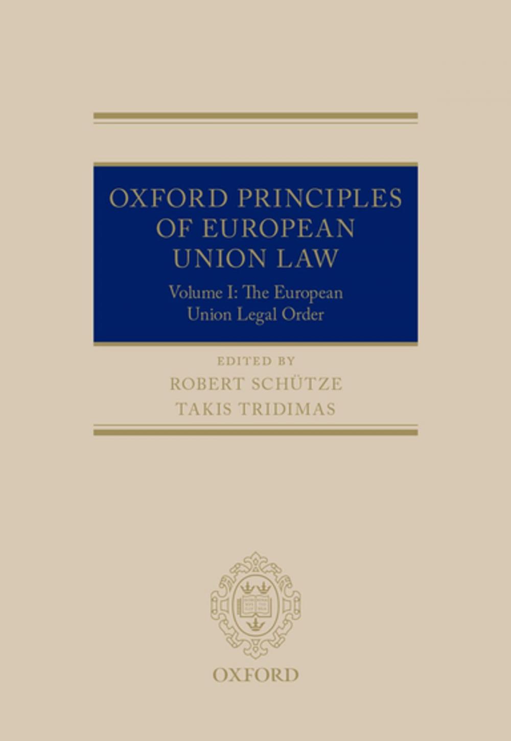 Big bigCover of Oxford Principles of European Union Law