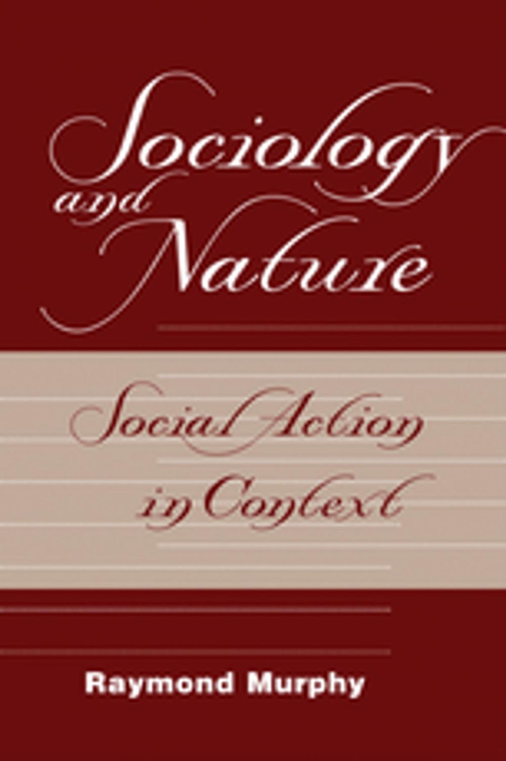 Big bigCover of Sociology And Nature