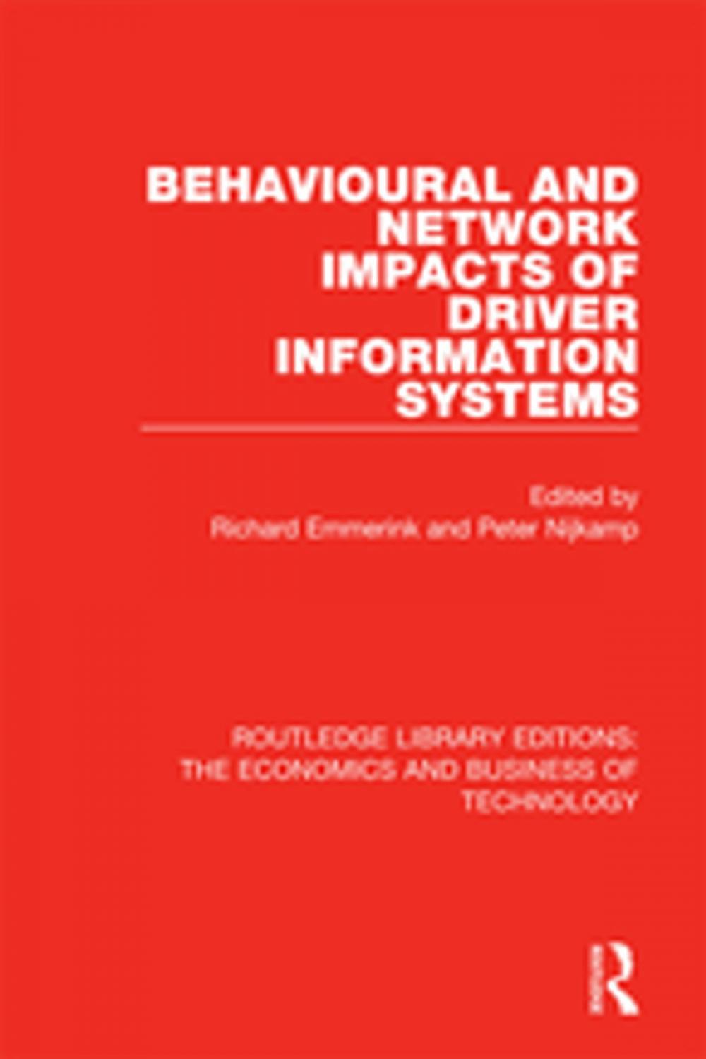 Big bigCover of Behavioural and Network Impacts of Driver Information Systems