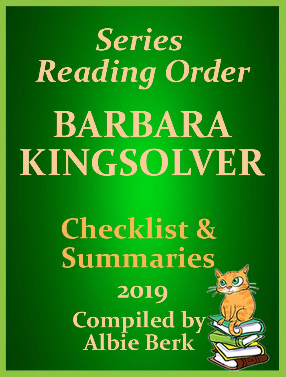 Big bigCover of Barbara Kingsolver: Best Reading Order - with Summaries & Checklist - Updated 2019