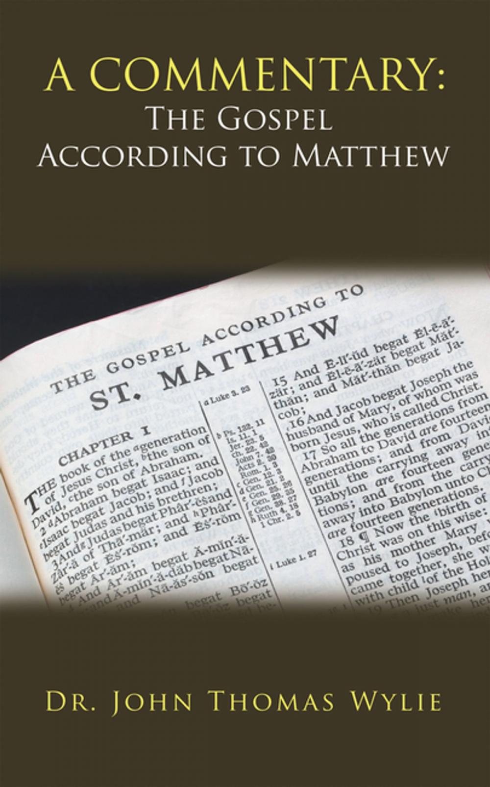 Big bigCover of A Commentary: the Gospel According to Matthew