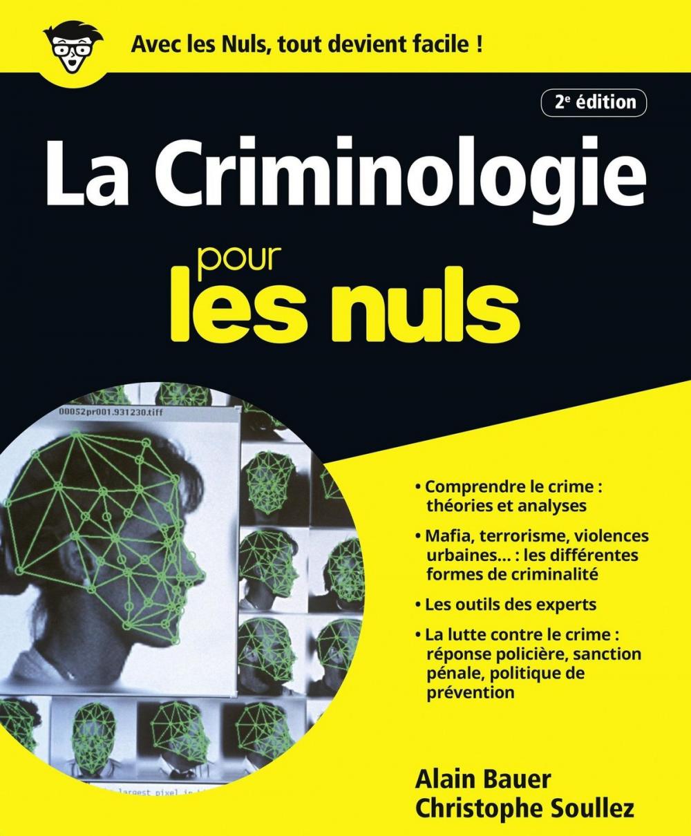 Big bigCover of La Criminologie pour les Nuls, grand format, 2e édition