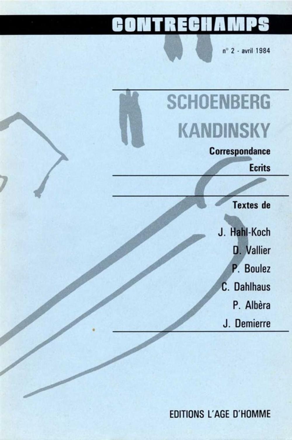 Big bigCover of Schoenberg - Kandinsky. Correspondance, écrits