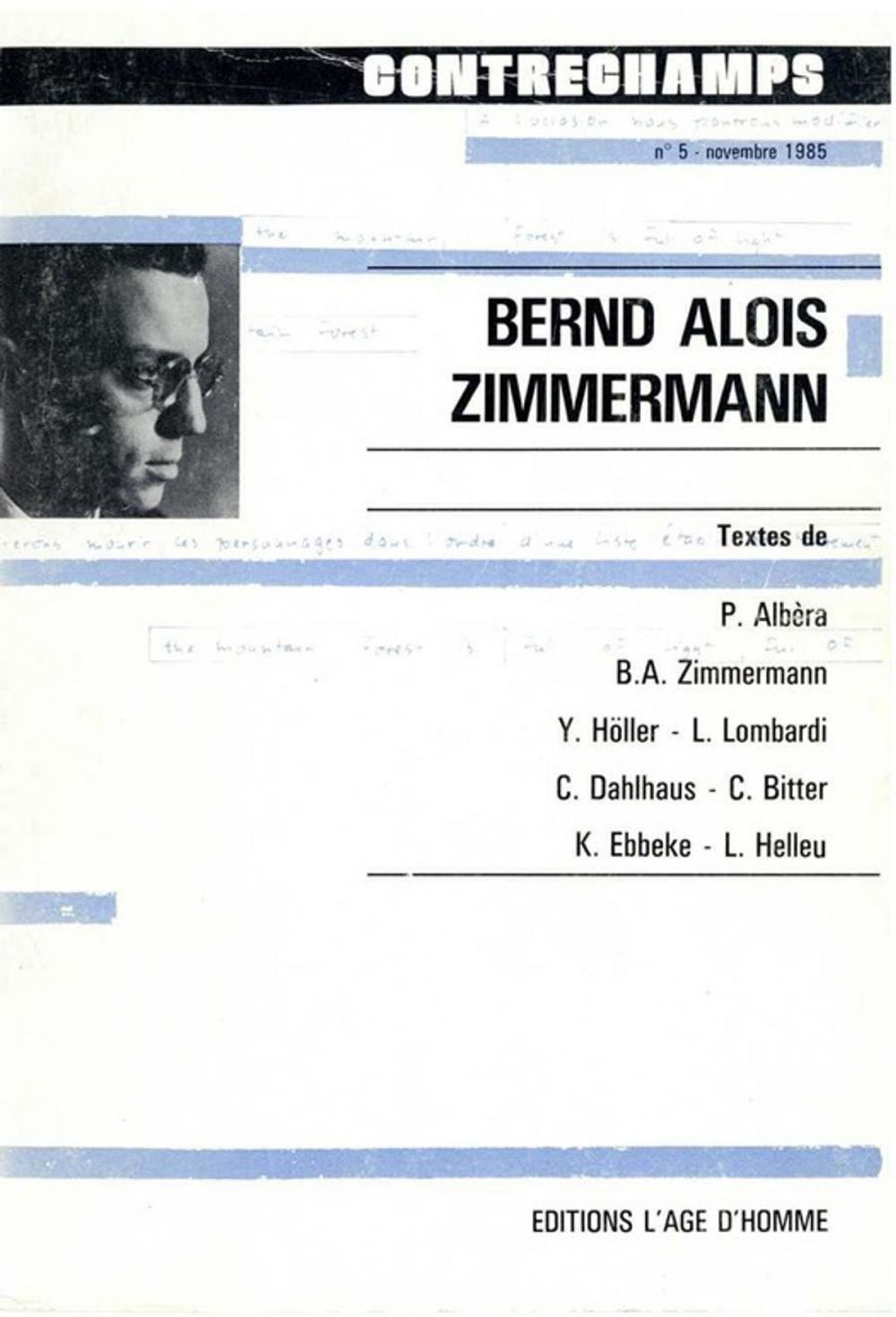 Big bigCover of Bernd Alois Zimmermann