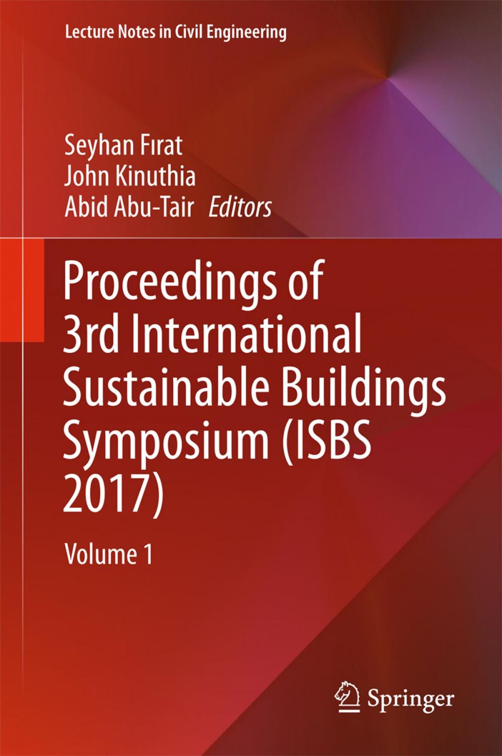 Big bigCover of Proceedings of 3rd International Sustainable Buildings Symposium (ISBS 2017)