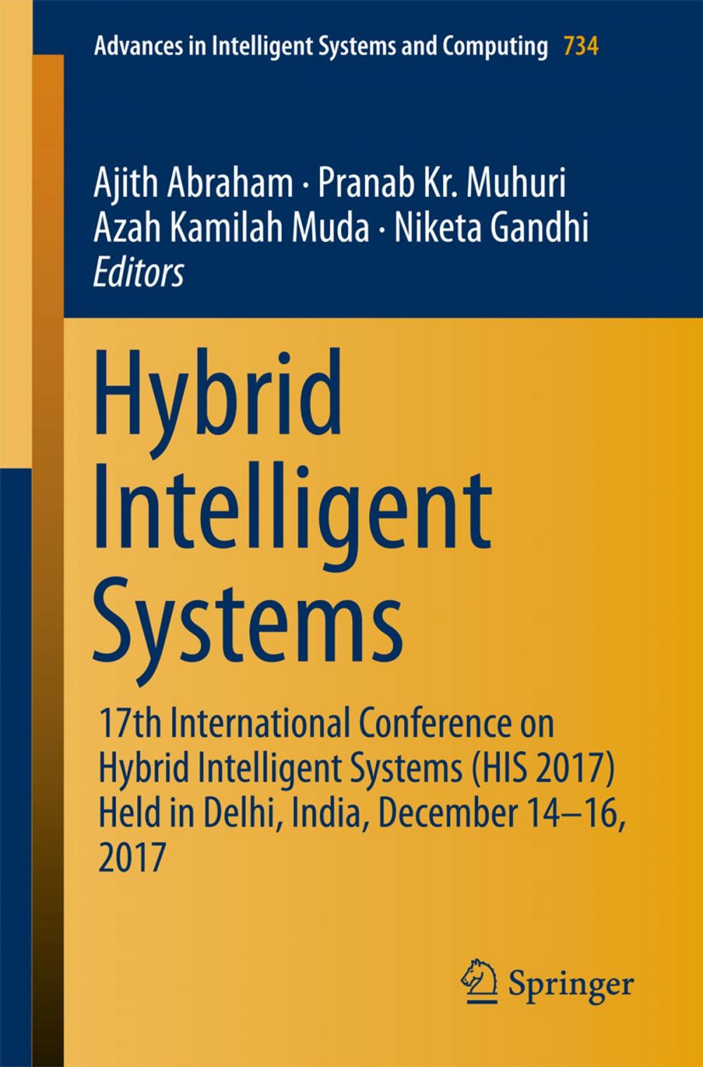 Big bigCover of Hybrid Intelligent Systems