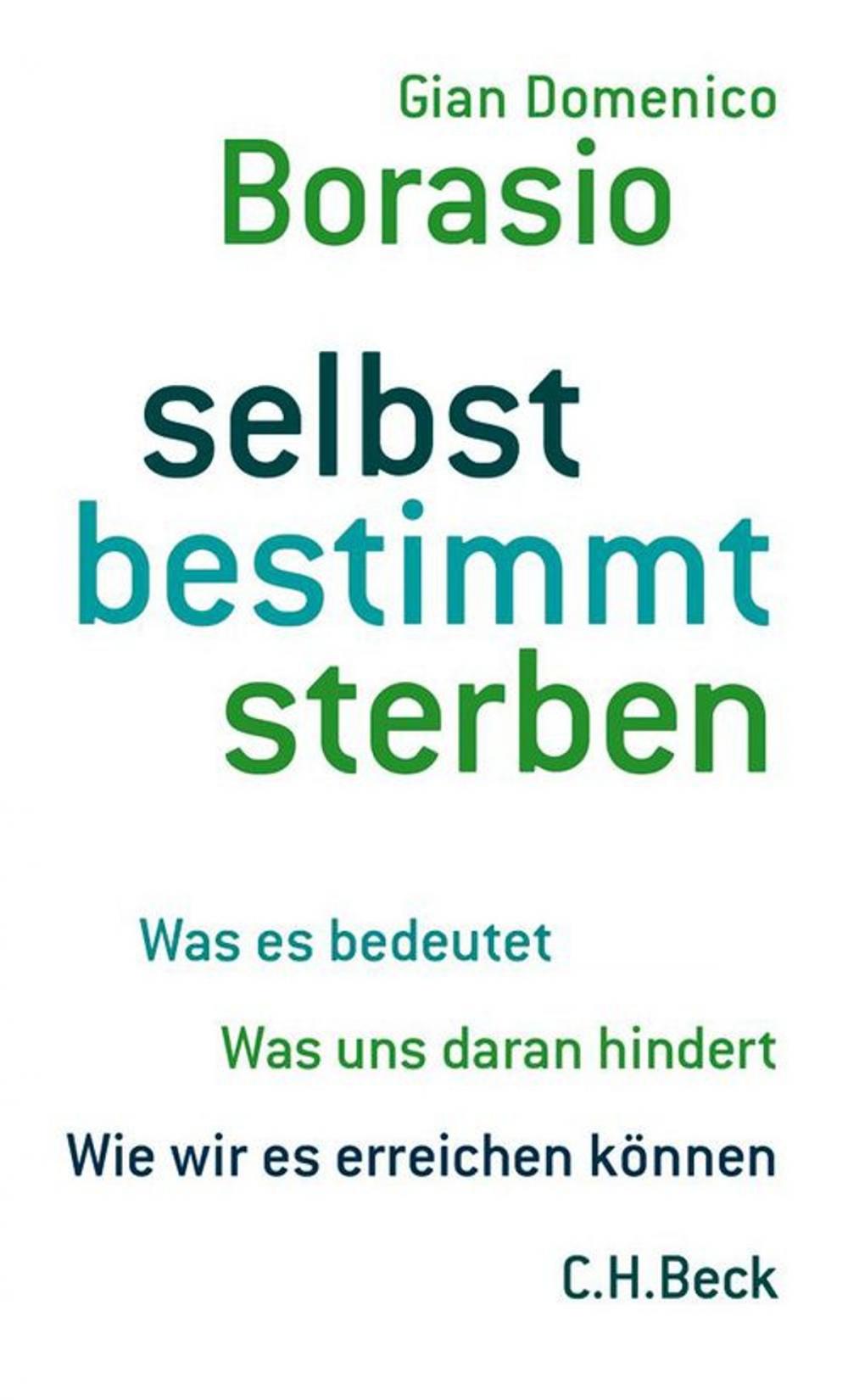 Big bigCover of selbst bestimmt sterben