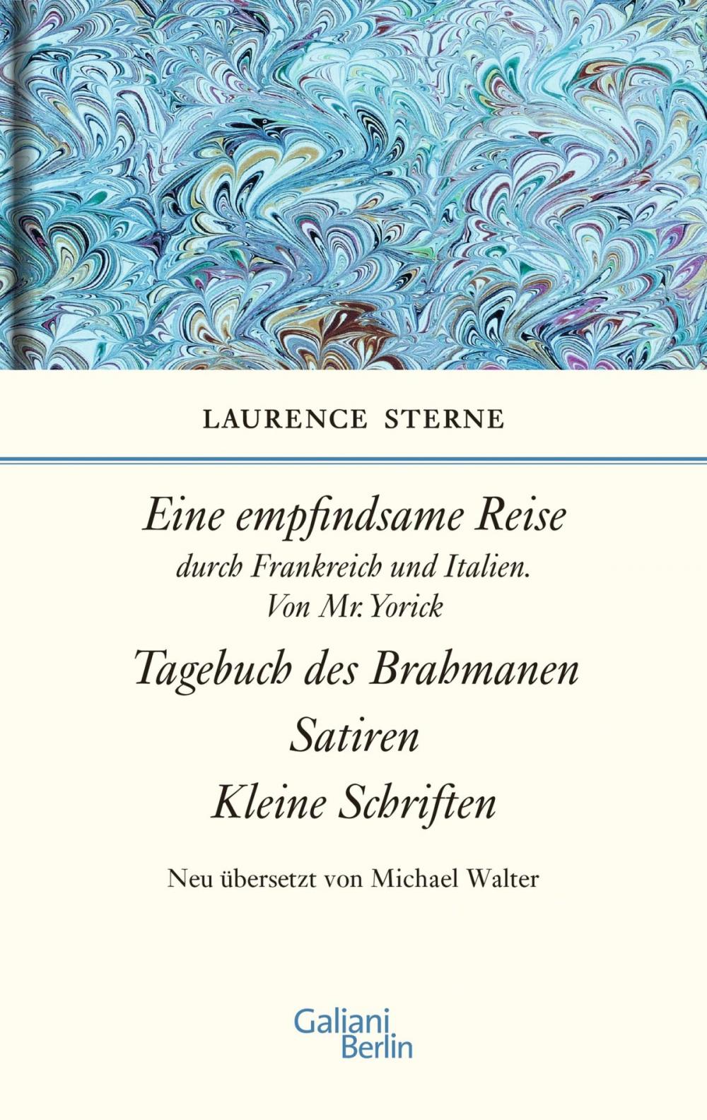 Big bigCover of Empfindsame Reise, Tagebuch des Brahmanen, Satiren, kleine Schriften